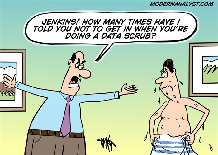 Humor - Cartoon: Data Scrub?